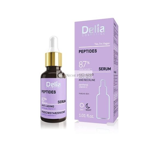 Delia Cosmetics Peptidové Anti-Aging Sérum pre Zrelú Pokožku, 30ml