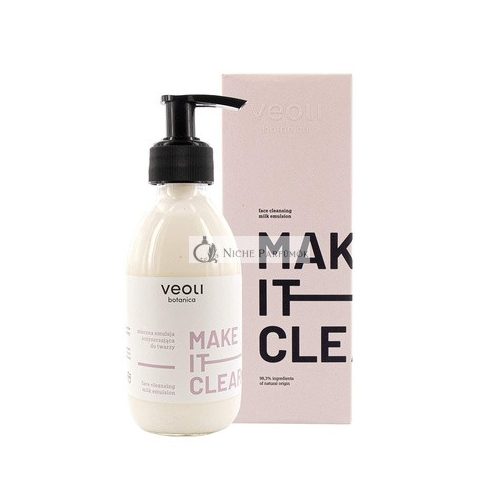 Veoli Make it Clear Čistiaca Mlieko Emulzia na Tvár 200ml na Všetky Typy Pleti