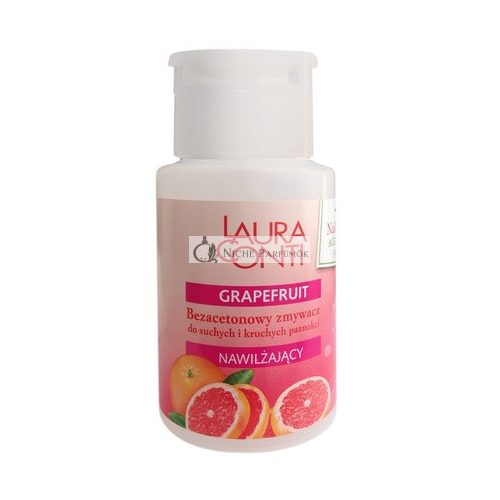 Laura Conti Odstraňovač laku na nechty bez acetónu Grapefruit, 150ml