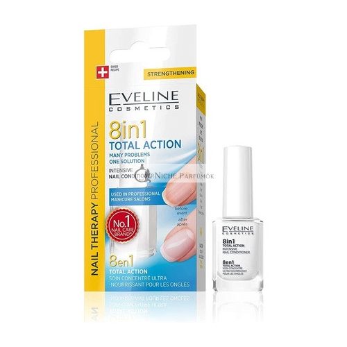 Eveline Cosmetics Nechtová terapia profesionálny 8v1 koncentrát na spevnenie a zosilnenie nechtov 12ml