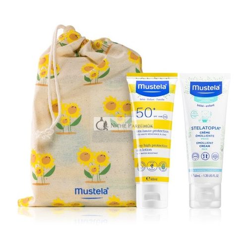 Mustela Slnečný Set Maluszek na cesty pleť náchylná na atopiu Mlieko 40 ml Krém 40 ml