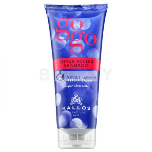 Kallos GoGo Silver Reflex Shampoo tonizáló sampon platinaszőke és ősz hajra 200 ml