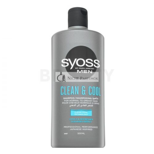 Syoss Men Clean & Cool Shampoo čistiaci šampón pre všetky typy vlasov 500 ml