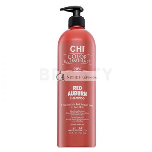 CHI Color Illuminate Red Auburn Shampoo ragyogó sampon a vörös árnyalatok újraélesztéséhez 739 ml