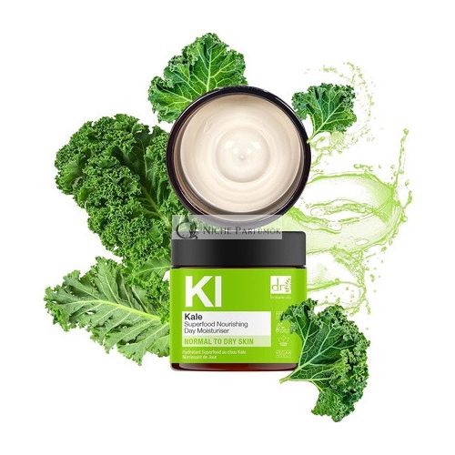 Dr Botanicals Superfood Vyživujúci Denný Hydratačný Krém s Kapustou a Kakaovým Maslom, 60ml