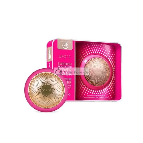 FOREO UFO 2 Fuchsia Supercharged 2-minútové Faceliftové Zariadenie s Reguláciou Teploty, T-Sonic Masážou, Plným Spektrumom a Červeným LED, Hydratačné, Vyživujúce, 2-ročná Záruka