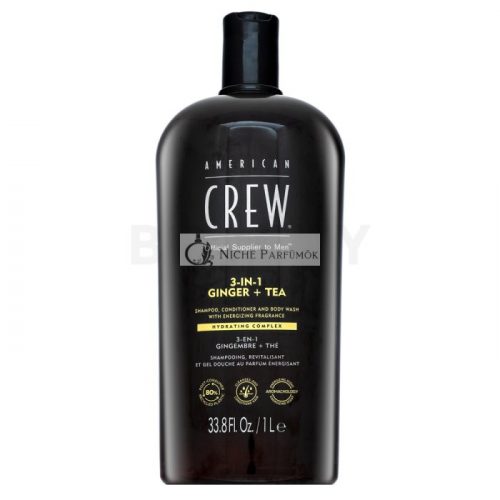 American Crew 3-in-1 Ginger + Tea sampon, kondicionáló és tusfürdő 1000 ml