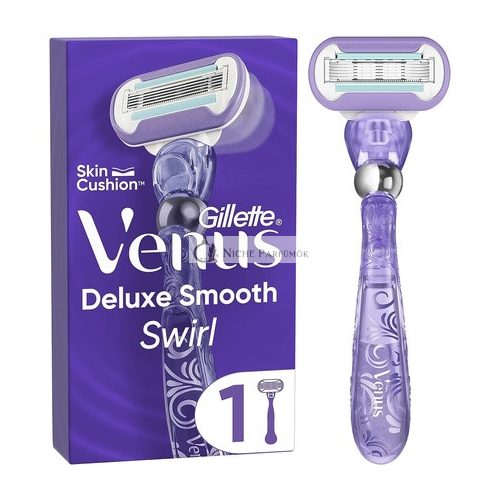 Gillette Venus Deluxe Smooth Swirl Dámsky holiaci strojček 1 čepeľ 5 trvácnych čepelí