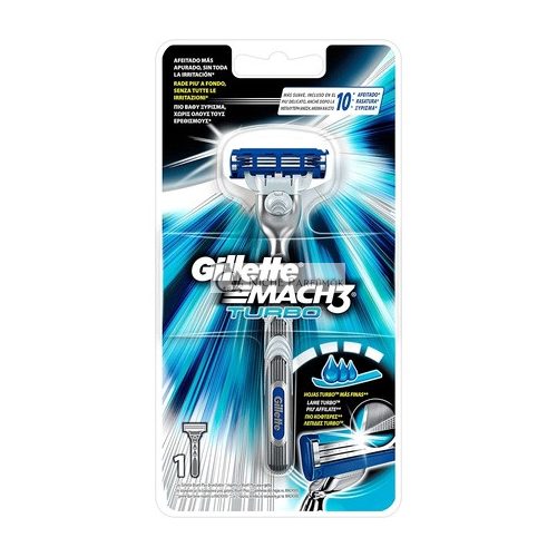 Gillette Mach3 Turbo Pánsky Holiaci Strojek