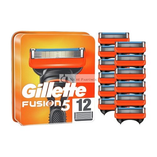 Gillette Fusion5 pánské břity 1 balení 12 břitů