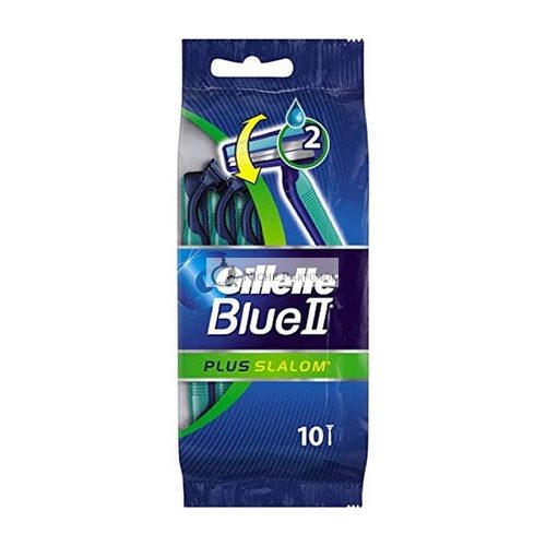 Gillette Blue II Plus Slalom holiaci stroj 10 ks balenie