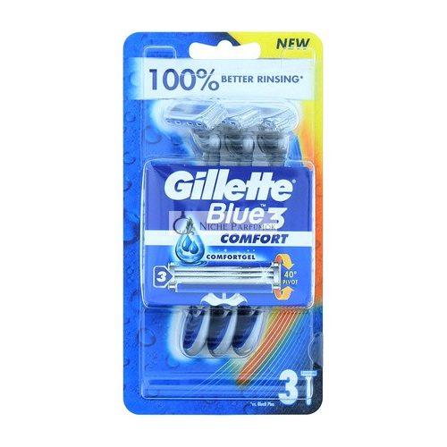 GILLETTE Blue 3 Jednorazové Holiace Strojčeky Komfort 3 ks