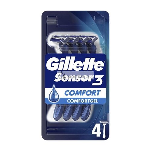 Gillette Sensor3 Komfort Pánsky Jednorazový Holiaci Strojek