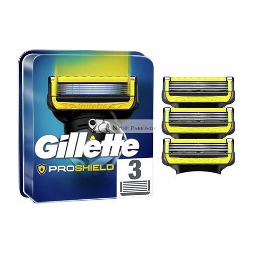 Gillette ProShield Pánske Britvy s 5 Antifriktívnymi Čepeľami, 3 Náplne