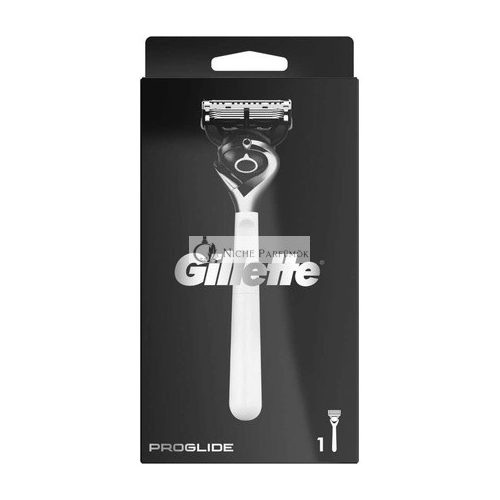 Gillette ProGlide Monochrome Holiaci pre mužov s trimerovou čepeľou pre presnosť a klzné pokrytie - Biela