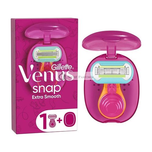 Gillette Venus Extra Smooth Snap Holiaci Strojček pre Ženy s 1 Náhradnou Čepelou a Klzním Pásikom s Avokádovým Olejom