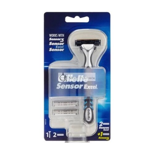 Gillette Sensor Excel Holiaci stroj + 3 čepele