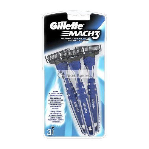 Gillette Mach3 jednorazový holiaci strojček 3 kusy