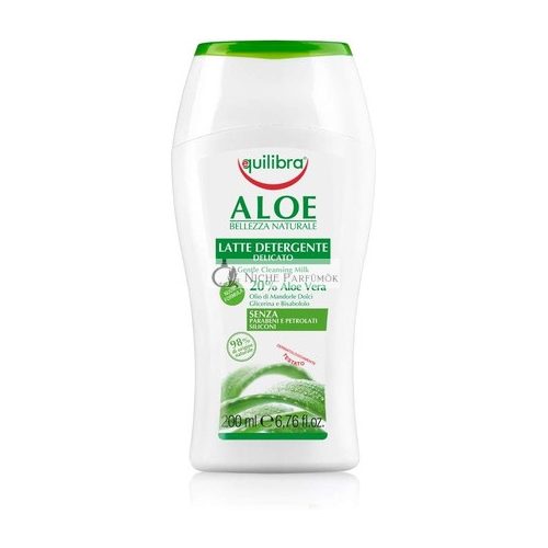 Jemné čistiace mlieko s aloe vera, 200ml