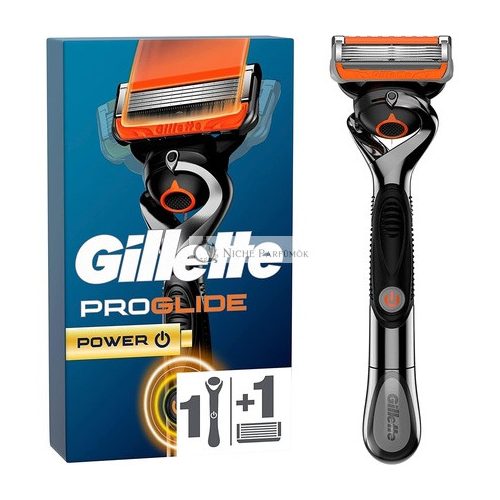 Gillette ProGlide Power Pánsky mokrý holiaci strojček + 1 holiaci nôž s 5 čepeľami, darček pre mužov