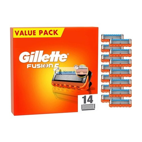 Gillette Fusion 5 žiletky, 14 náhradných žiletiek