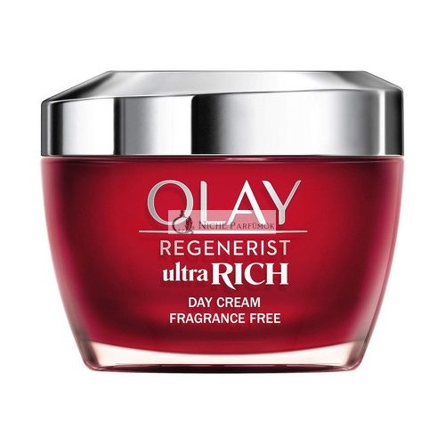 Olay Regenerist Ultra Bohatý Denný Krém, Nema Zásadnú Textúru s Vitaminom B3 Peptidmi a Shea Maslom, Bez Parfumov, 50ml