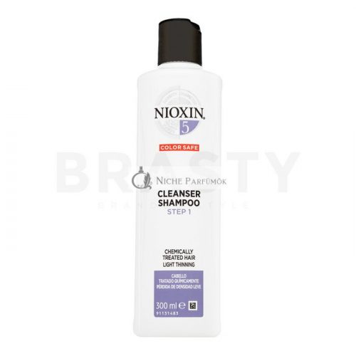 Nioxin System 5 Cleanser Shampoo sampon kémiailag kezelt hajra 300 ml