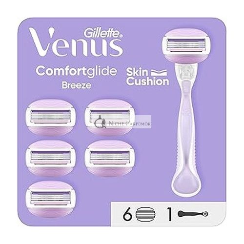 Gillette Venus Comfortglide Breeze Dámsky Holiaci Strojček s 1 Držadlom a 6 Náhradami