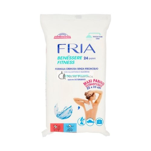 Fria Wellbeing Fitness Osviežujúci účinok čistiaca akcia - 24 kusov