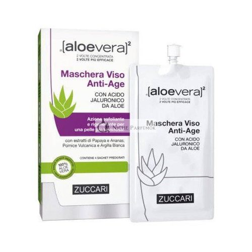 ZUCCARI Aloe Vera Anti-Aging Maska na tvár s hyalurónovou kyselinou, 20ml