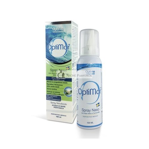 Optimar Aloe Harmanček Nosový Sprej 100ml Hypertonický