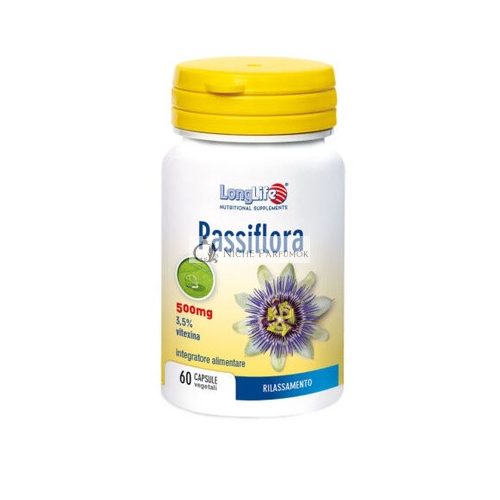 Passiflora 500mg Dlhodobé Vegetariánske Kapsuly 60