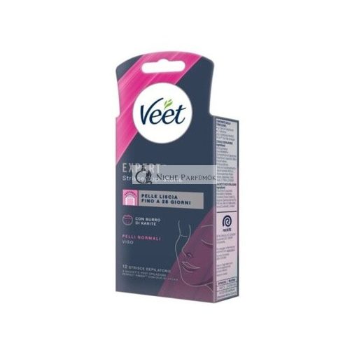 Veet Expert Depilačné Pásky pre Normálnu Pokožku, 12 Pásikov