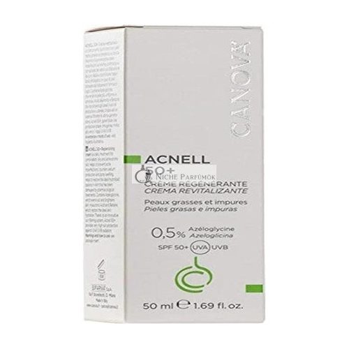 Acnell 50+ Krém Gel na Tvár pre Kombinovanú Olejovú a Akneickú Pokožku, 50 ml