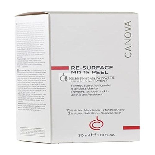 Canova Resurface MD15 Peeling Nočná Antioxidantná Liečba 30ml