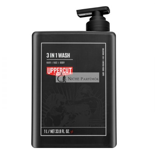 Uppercut Deluxe 3in1 Wash šampón na vlasy a telo 1000 ml