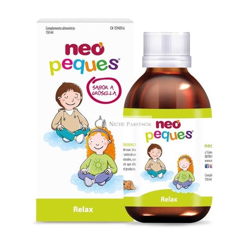 NEO PEQUES Detský Relaxačný Sirup, 150ml - Pomáha znižovať nervozitu a úzkosť u detí - Hlavne obsahuje medovku, mučenku a harmanček