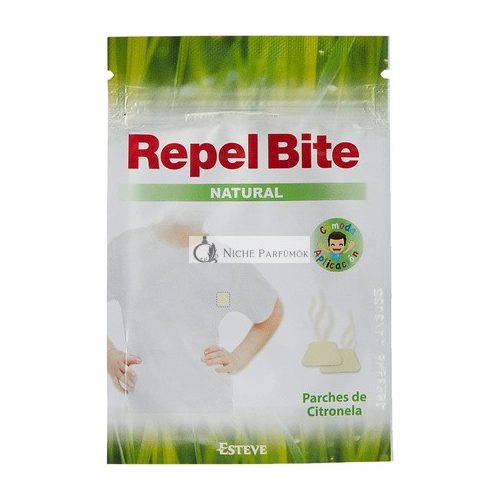 Repel Bite Natural 24 Citronelové Repelentné Náplasti - Viac Prírodnej Ochrany - Účinnosť 8-12 Hodín - Pre Deti a Dospelých s Najcitlivejšou Pokožkou