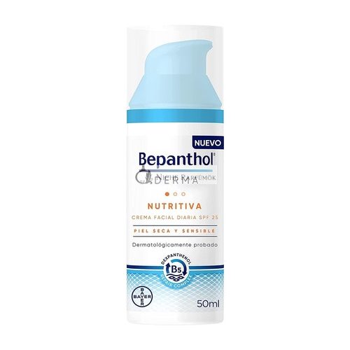 BEPANTHOL Derma Výživný Denný Krém na Tvár SPF25, 50ml