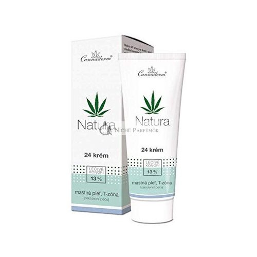 CANNADERM Natura 24 Krém na mastnú pleť, 75 g