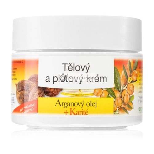 Bione Cosmetics Arganový Olej + Shea Máslo Pleťový Krém - 260ml