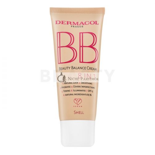 Dermacol BB Beauty Balance Cream 8in1 BB krém pre zjednotenú a rozjasnenú pleť Shell 30 ml