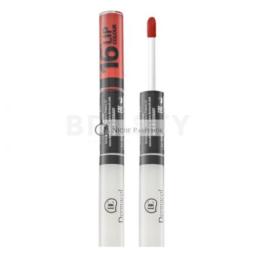 Dermacol 16H Lip Colour dlhotrvajúca dvojfázová farba a lesk na pery No. 34 7,1 ml