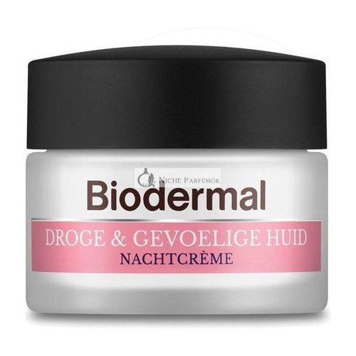 Biodermal Nočná Krém na Suchú a Citlivú Pokožku - Hydratuje a Opravy - 50ml