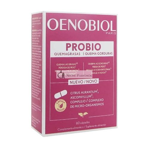 Oenobiol Probiotiká Spaľovanie Tukov Doplnok 60 Kapsúl