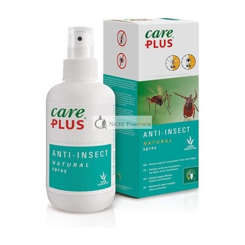 Care Plus Dospelí Repelent proti Hmyzu Prírodný Sprej, 200ml