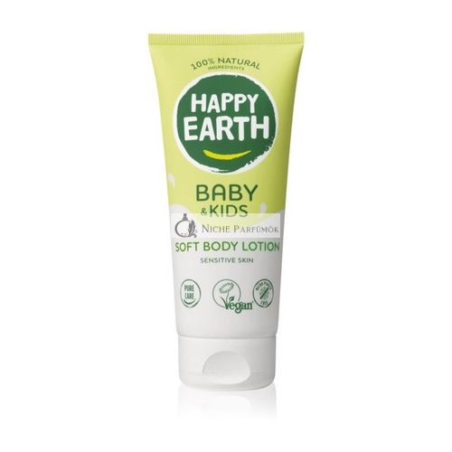 Happy Earth Prírodný Mäkkujúci Telový Krém pre Deti - 200 ml