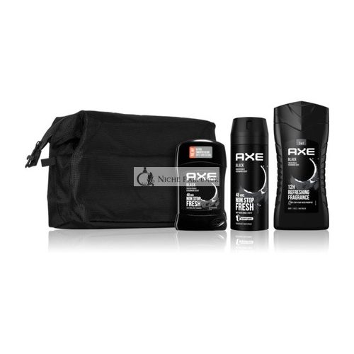 Axe Black kozmetická taška V23 sprchový gél 250ml, deodorant spray 150ml, tuhý deo 90g