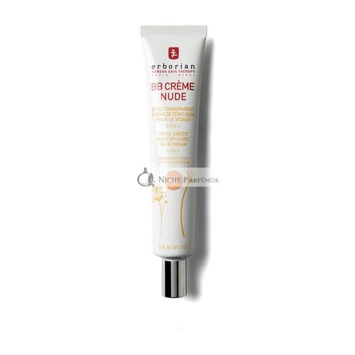 Erborian BB Krém s Ginzengom, 5 v 1 Korejský Pleťový Krém SPF 20, Nude Shade, 45ml