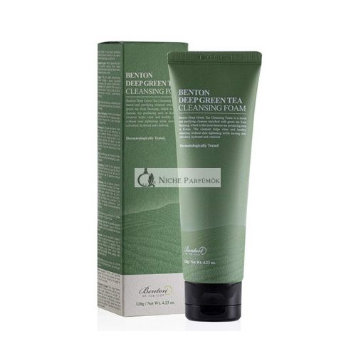 BENTON Deep Green Tea Cleansing Foam - Zúženie pórusov a čistiaci prostriedok na tvár pre mastnú a citlivú pleť